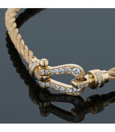 Fred Force 10 diamonds and gold bracelet