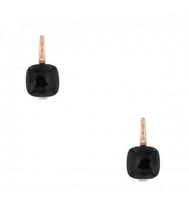 Pomellato Nudo garnet and two tones gold earrings