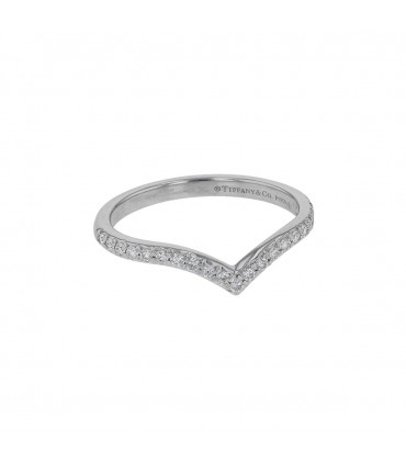 Tiffany & Co. Soleste diamonds and platinum ring
