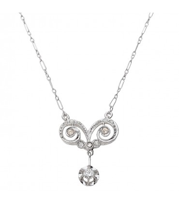 Collier or et diamants