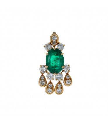Van Cleef & Arpels emerald, diamonds and gold pendant