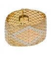 Three tones gold bracelet