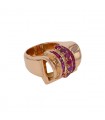 Gold and rubies ring