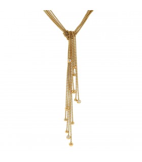 Cartier Draperie diamonds and gold necklace