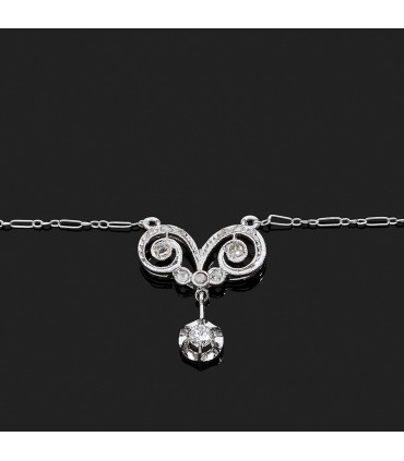 Collier or et diamants