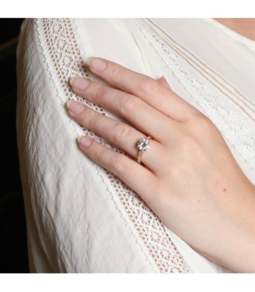 Diamonds and gold ring