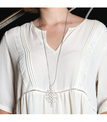 Messika Eden diamonds and gold long necklace