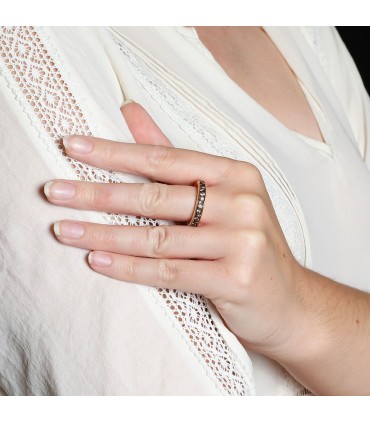 Pomellato Iconica diamonds and gold ring