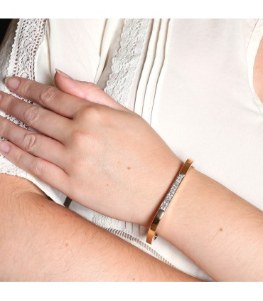 Bracelet or, diamants