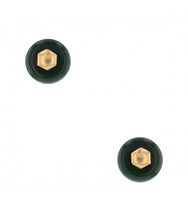 Marina B turquoises, color stones and gold earrings