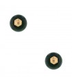 Marina B turquoises, color stones and gold earrings