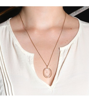 L’Amour N°1 Cristal quartz and gold necklace