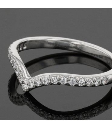 Tiffany & Co. Soleste diamonds and platinum ring