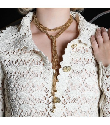 Cartier Draperie diamonds and gold necklace