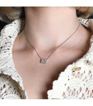 Diamonds and gold necklace