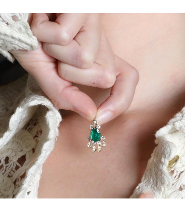 Van Cleef & Arpels emerald, diamonds and gold pendant