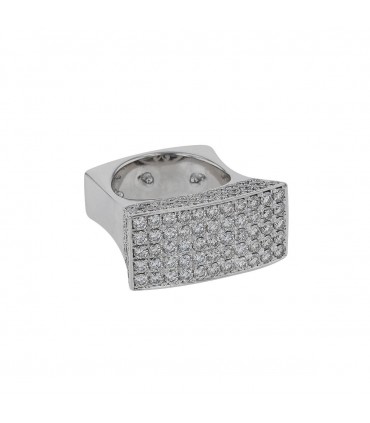 Diamonds and platinum ring