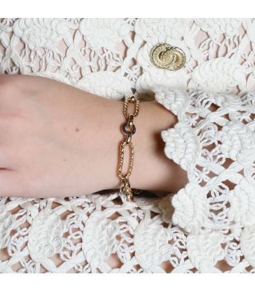 Two tones gold bracelet
