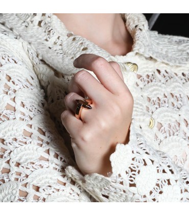 Cartier Menottes tourmaline and gold ring