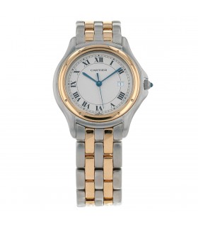 Cartier Cougar stainless steel and gold watch