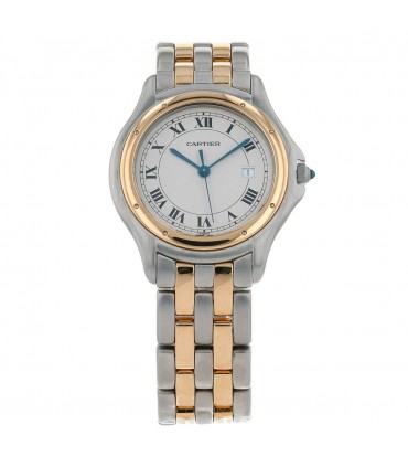 Cartier Cougar stainless steel and gold watch