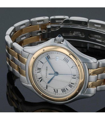 Cartier Cougar stainless steel and gold watch
