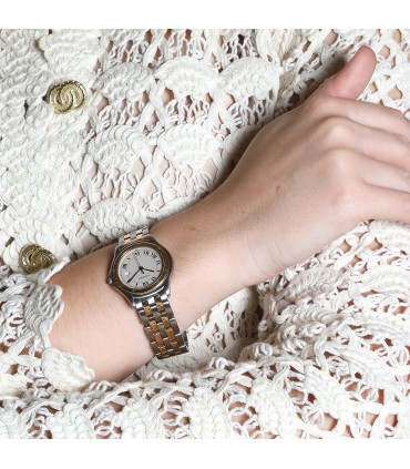 Cartier Cougar stainless steel and gold watch