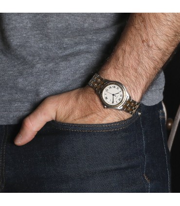 Cartier Cougar stainless steel and gold watch