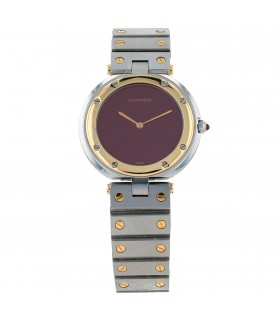Cartier Santos gold and stainless steel watch