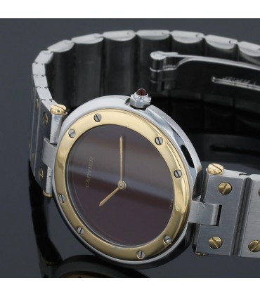 Cartier Santos gold and stainless steel watch