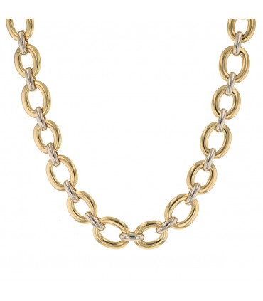 Pomellato two tones gold and diamonds necklace