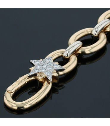 Pomellato two tones gold and diamonds necklace