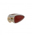 Puiforcat silver, gold and cornaline ring