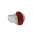 Puiforcat silver, gold and cornaline ring