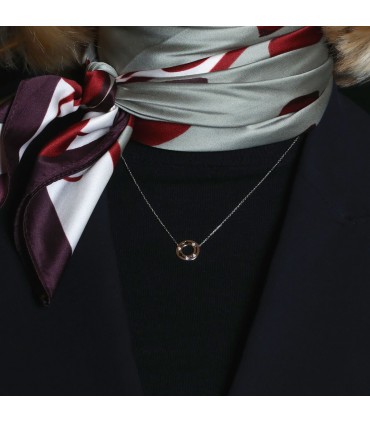 Dinh Van Pulse diamonds and gold necklace