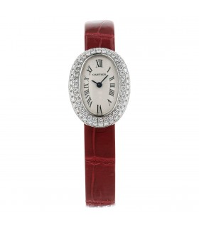 Cartier Baignoire diamonds and gold watch