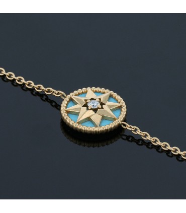 Dior Rose des Vents turquoise, diamond and gold bracelet