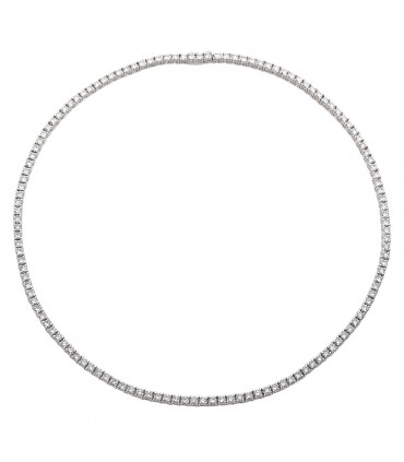 Collier rivière platine et diamants