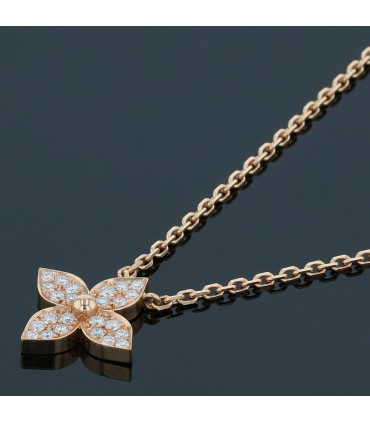 Louis Vuitton Idylle Blossom diamonds and gold necklace