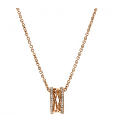 Bulgari B.Zero 1 diamonds and gold necklace