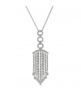 Collier or, diamants