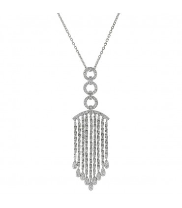 Collier or, diamants