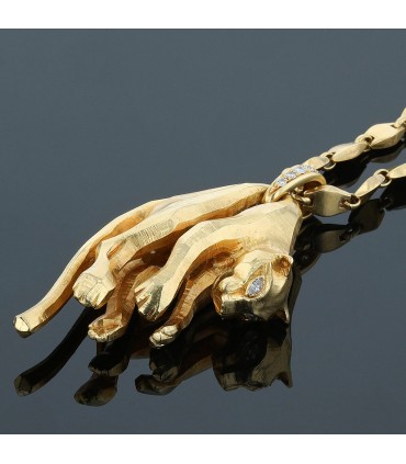 Cartier Panthère diamonds and gold necklace