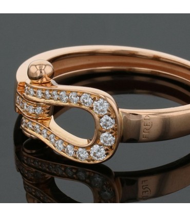 Fred Force 10 diamonds and gold ring