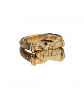 Boucheron bronze and gold ring