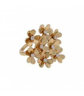 Van Cleef & Arpels Frivole diamonds and gold ring
