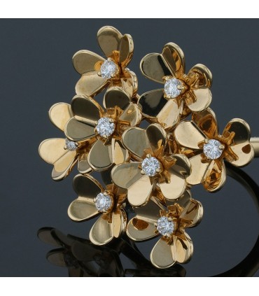 Van Cleef & Arpels Frivole diamonds and gold ring