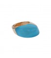 Vhernier Aladino quartz, turquoise and gold ring