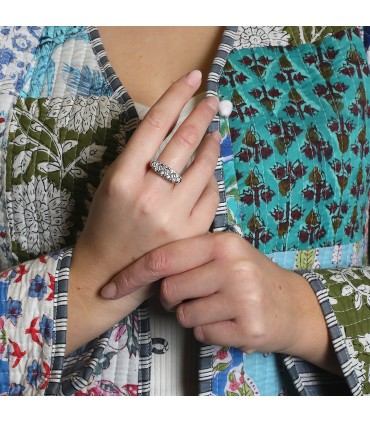 Diamonds and gold ring