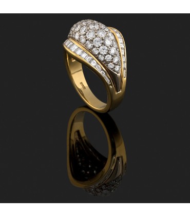 Bague or et diamants